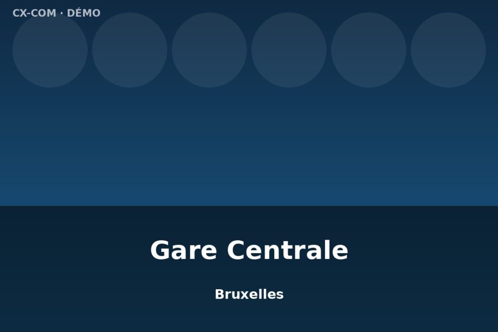 Écran LED — Gare Centrale Bruxelles