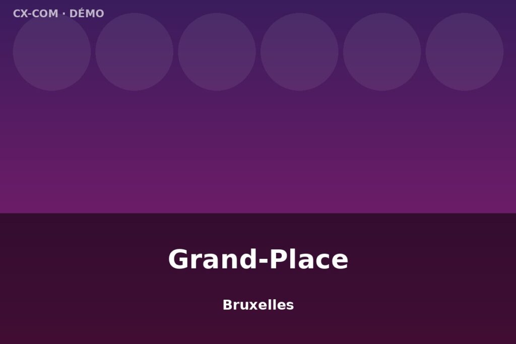 Écran LED — Grand-Place Bruxelles
