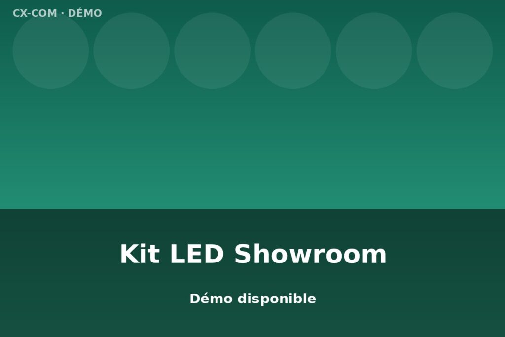 Kit LED Showroom — Démo disponible
