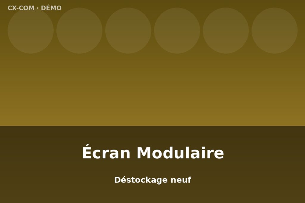 Écran modulaire fin de série — Neuf