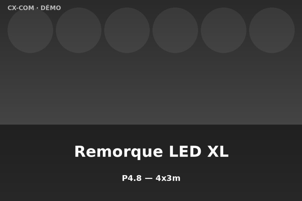 Remorque LED Mobile XL — P4.8