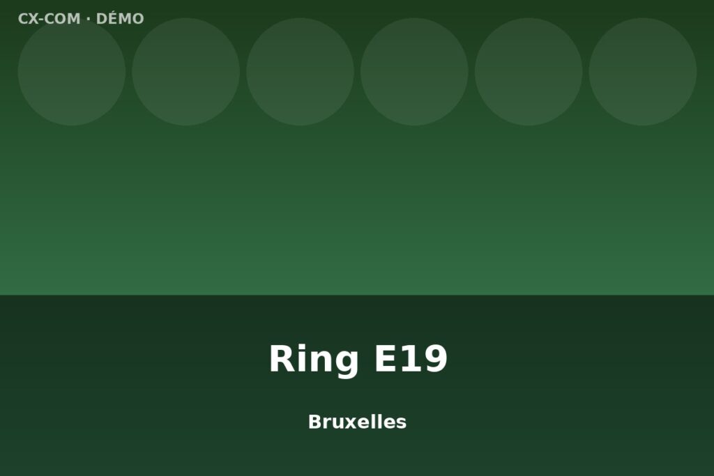 Écran LED — Ring de Bruxelles E19